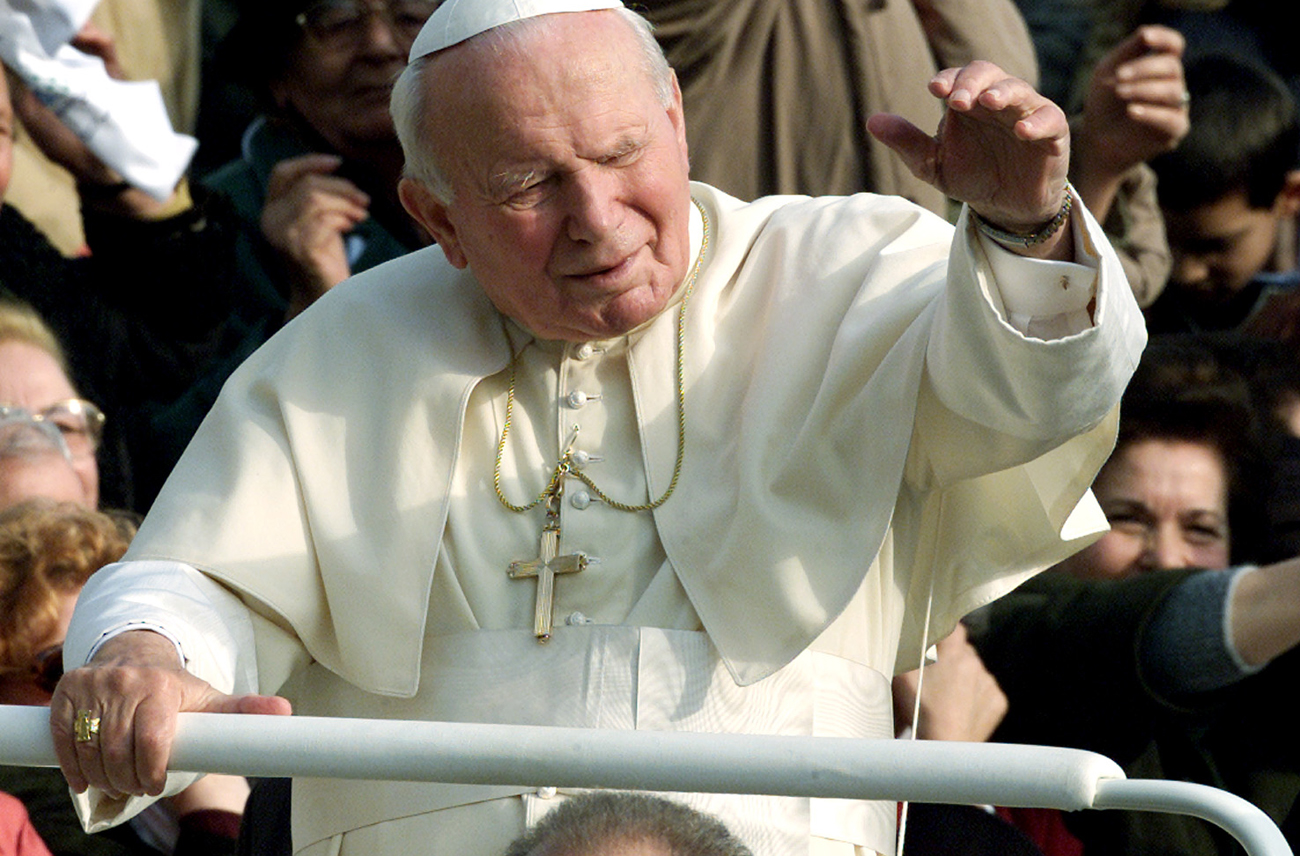 Pope John Paul II goes marchin' in towards sainthood