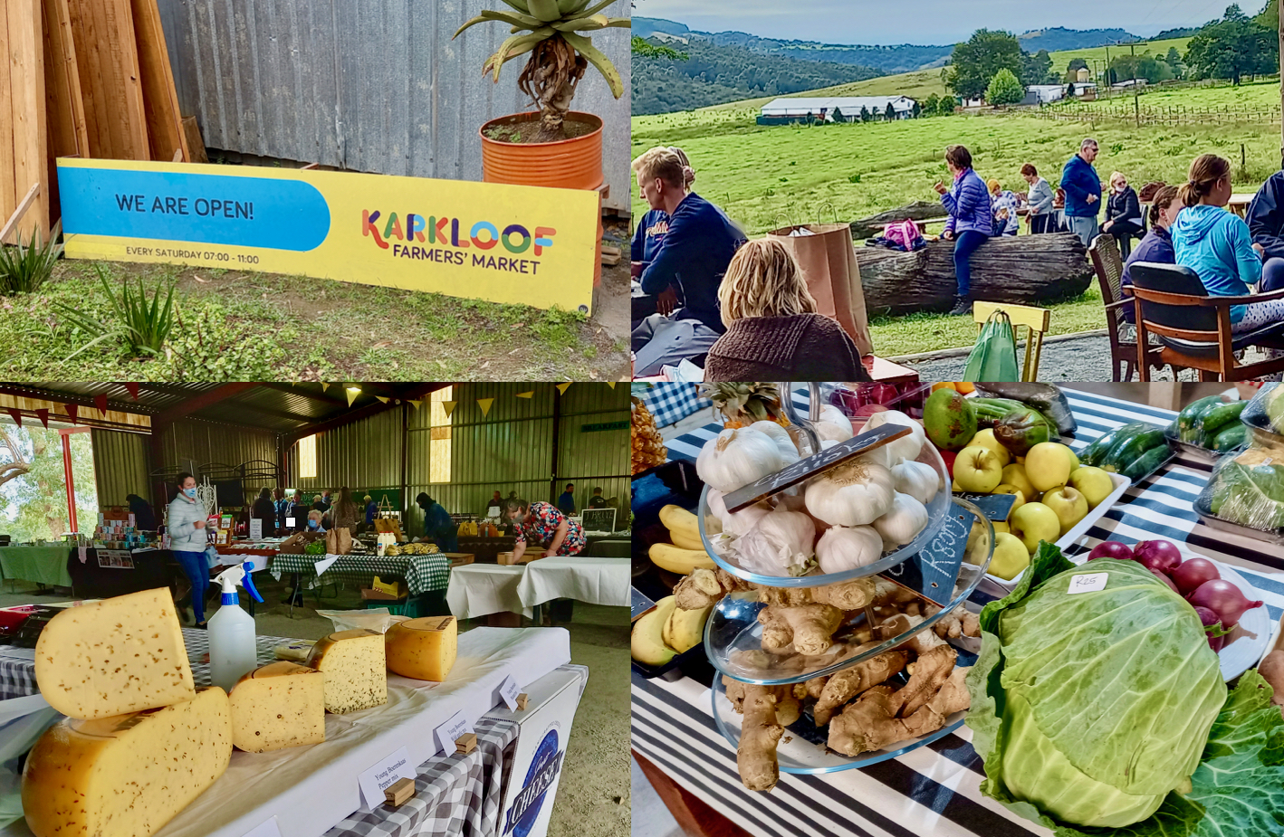 Camembert and cabbages at Karkloof Farmers’ Market