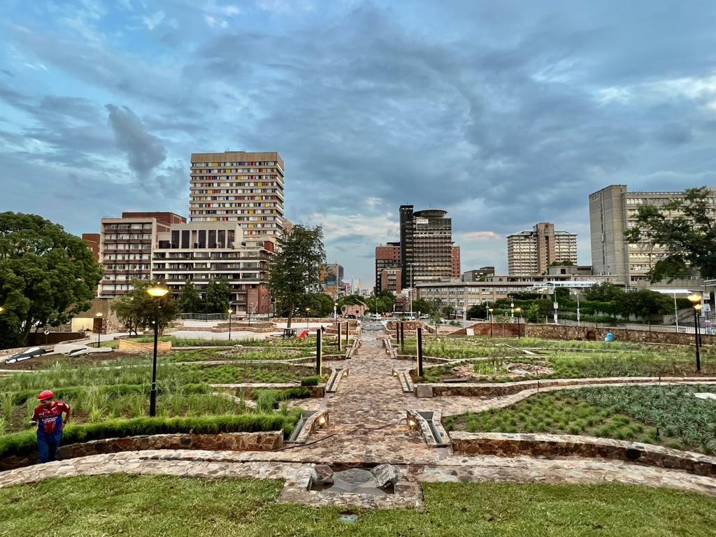 A new public art sculpture and wellness park soon to launch in Braamfontein