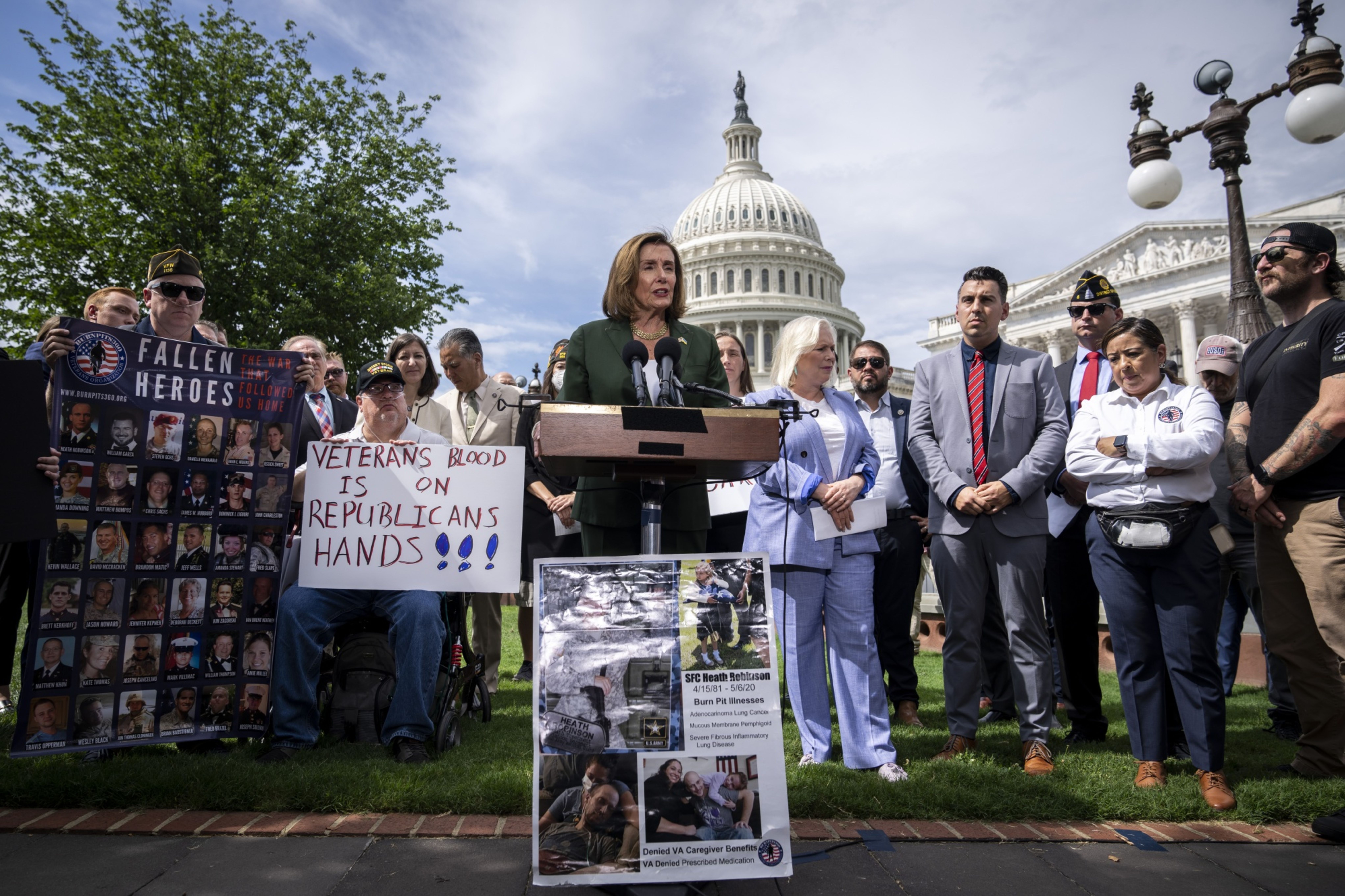 Biden administration challenges Republicans to pass bill for war veterans exposed to burn pits