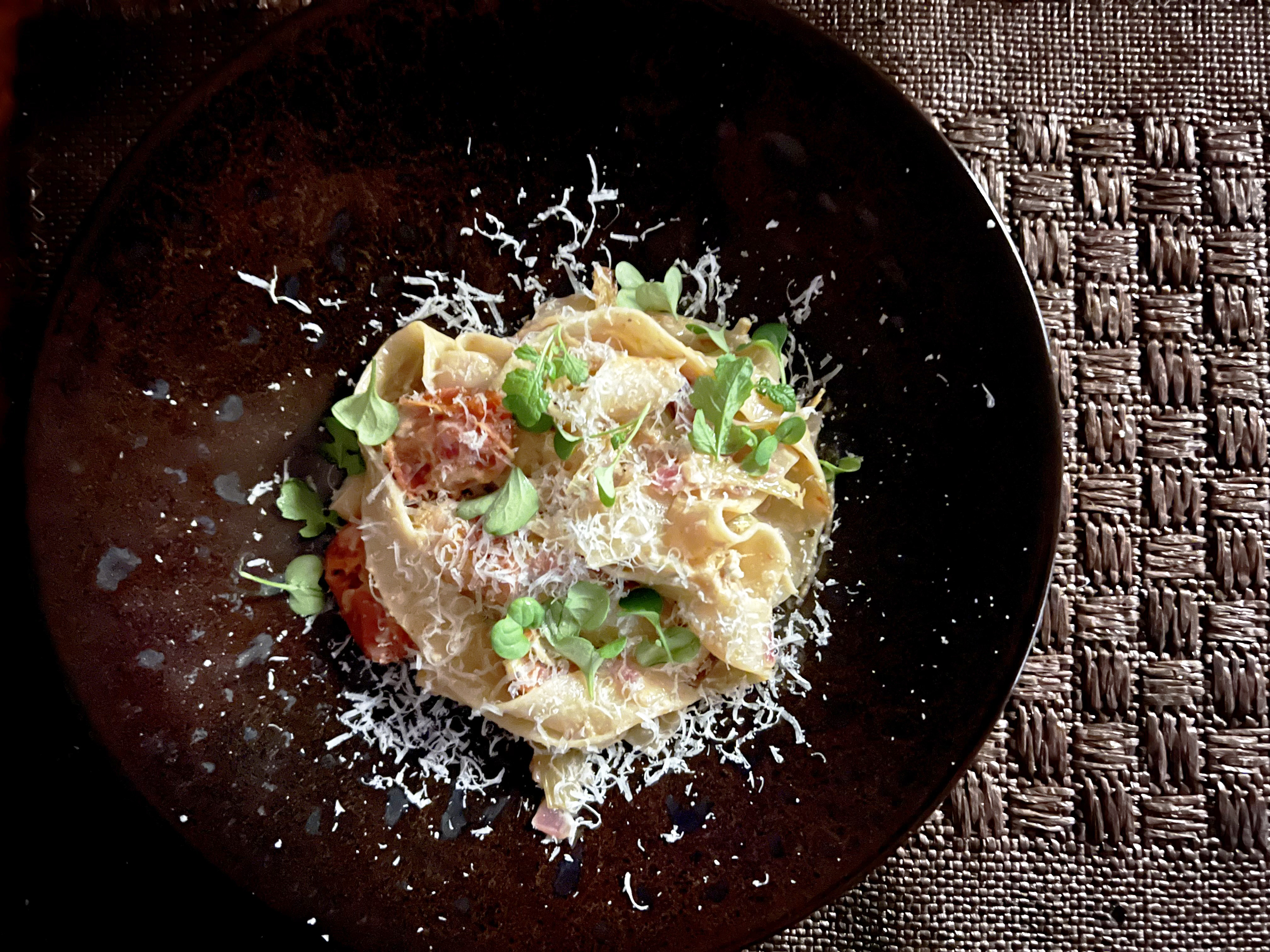 Roasted baby fennel and tomato pasta