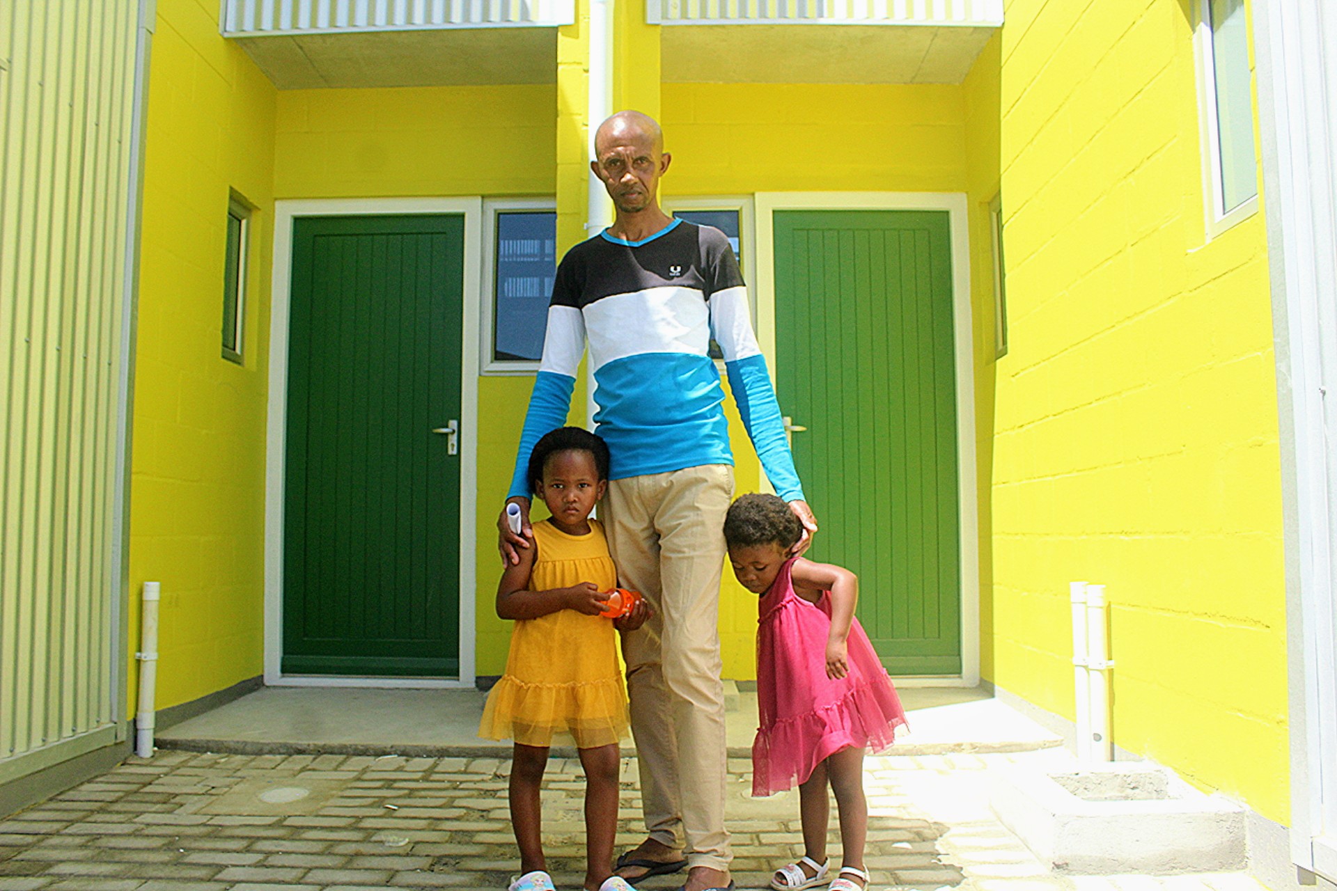 Innovative double-storey housing project in Khayelitsha providing new homes for former shack dwellers