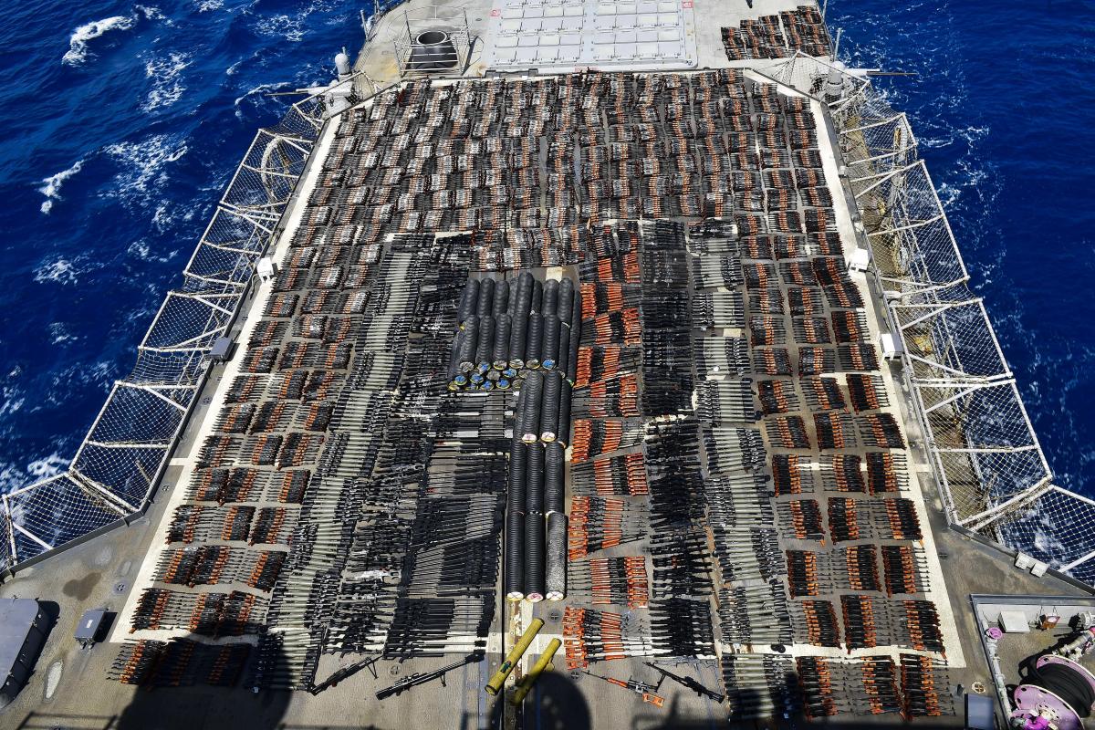 Ocean of weapons between Iran and Yemen enabling arms smuggling to Somalia