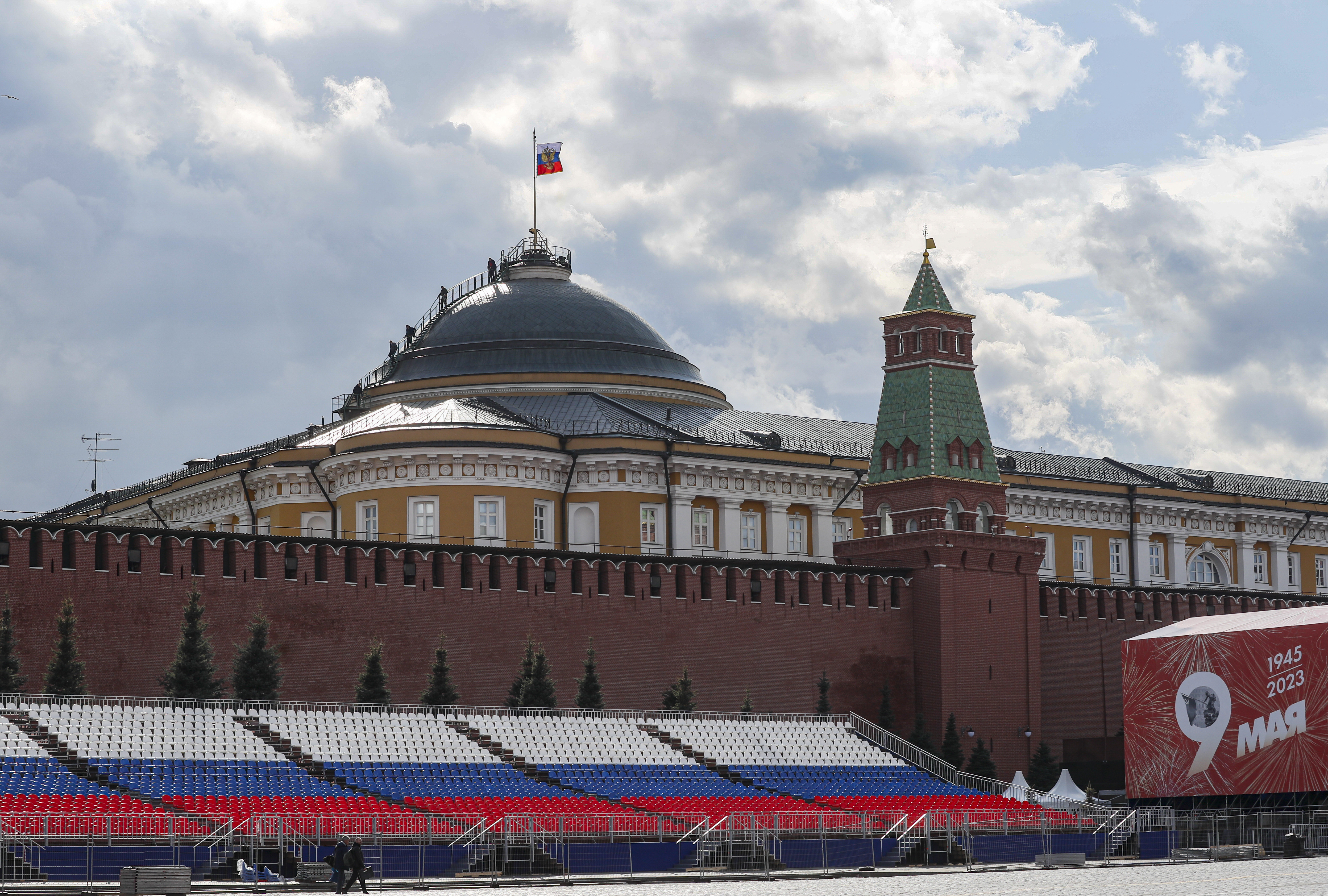 Moscow says US behind Kremlin drone attack; air raid sirens sound in Kyiv