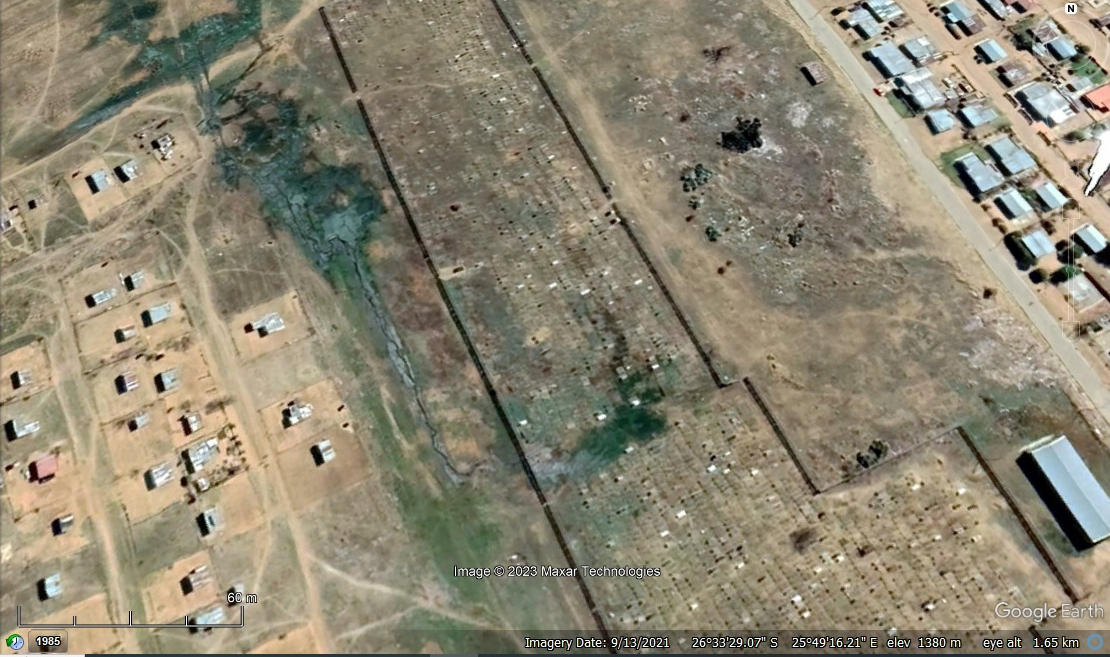 Both the living and the dead sinking beneath human waste in North West’s Tswaing Local Municipality