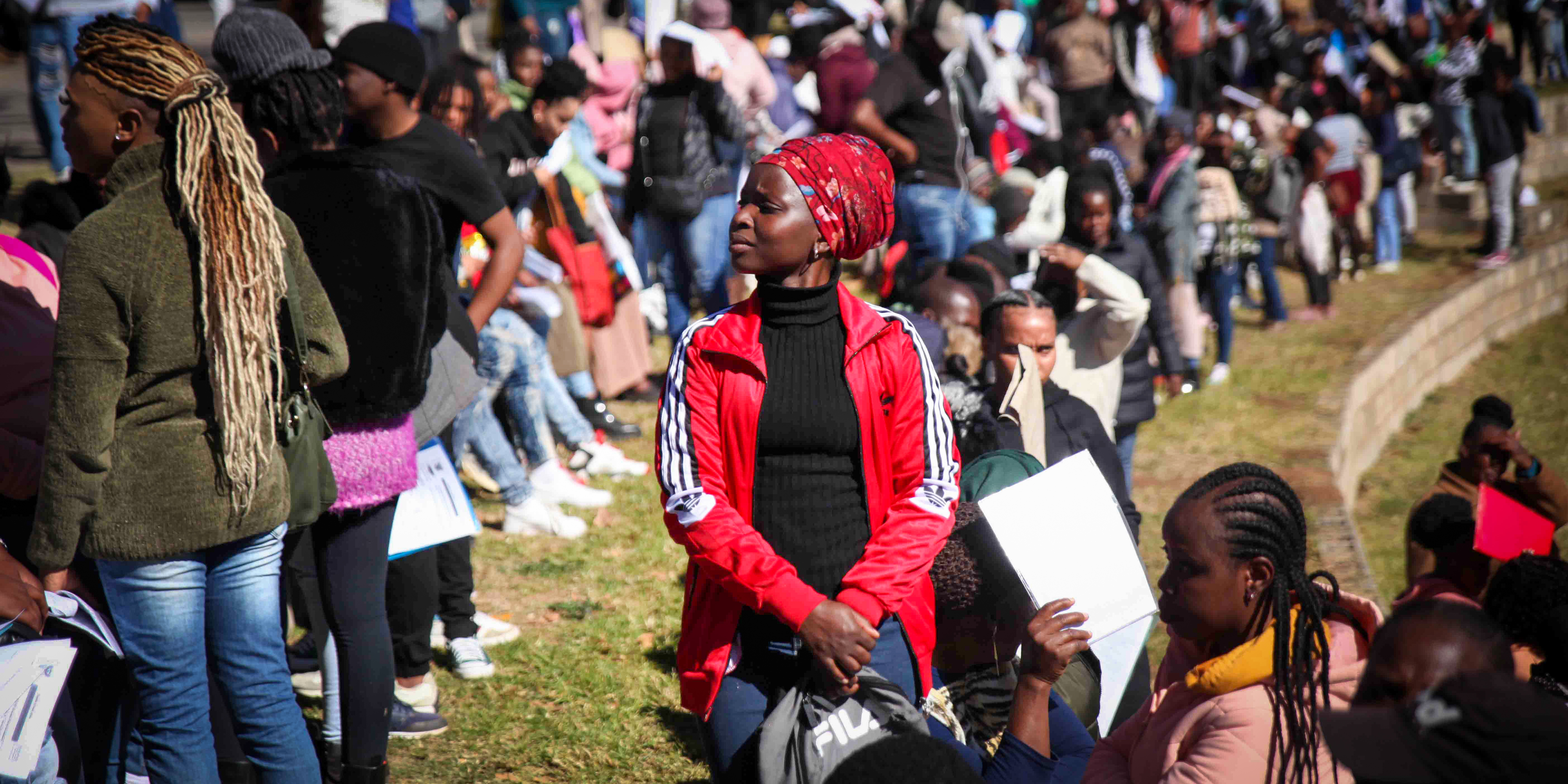 Desperate jobseekers queue at Nasrec, as Gauteng government launches Nasi Ispani campaign to recruit 8,000 workers 