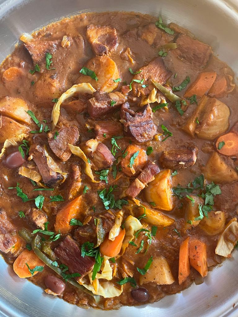 What’s cooking today: Kassler, potato and cabbage stew