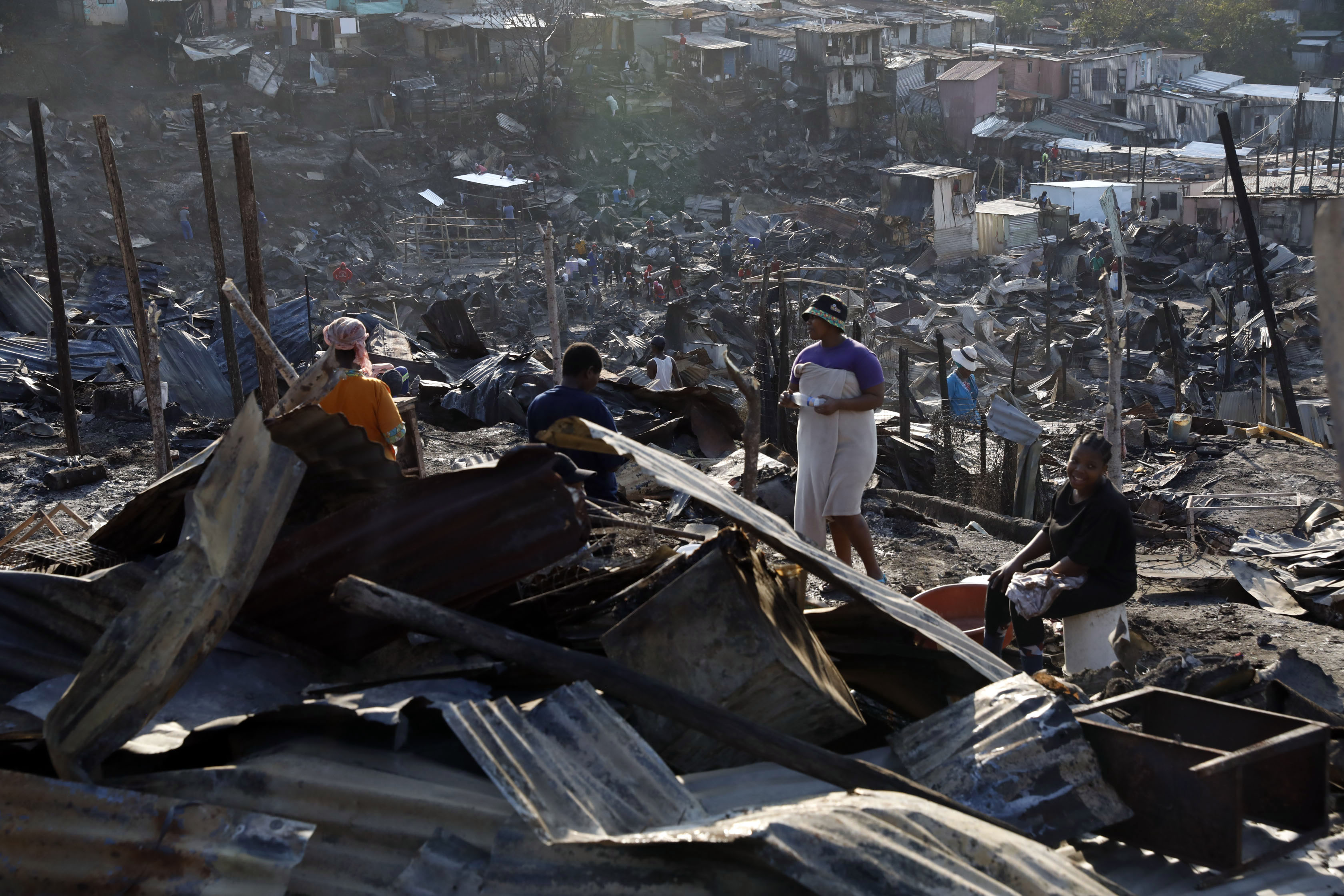 Durban residents try to rebuild their lives after devastating fire