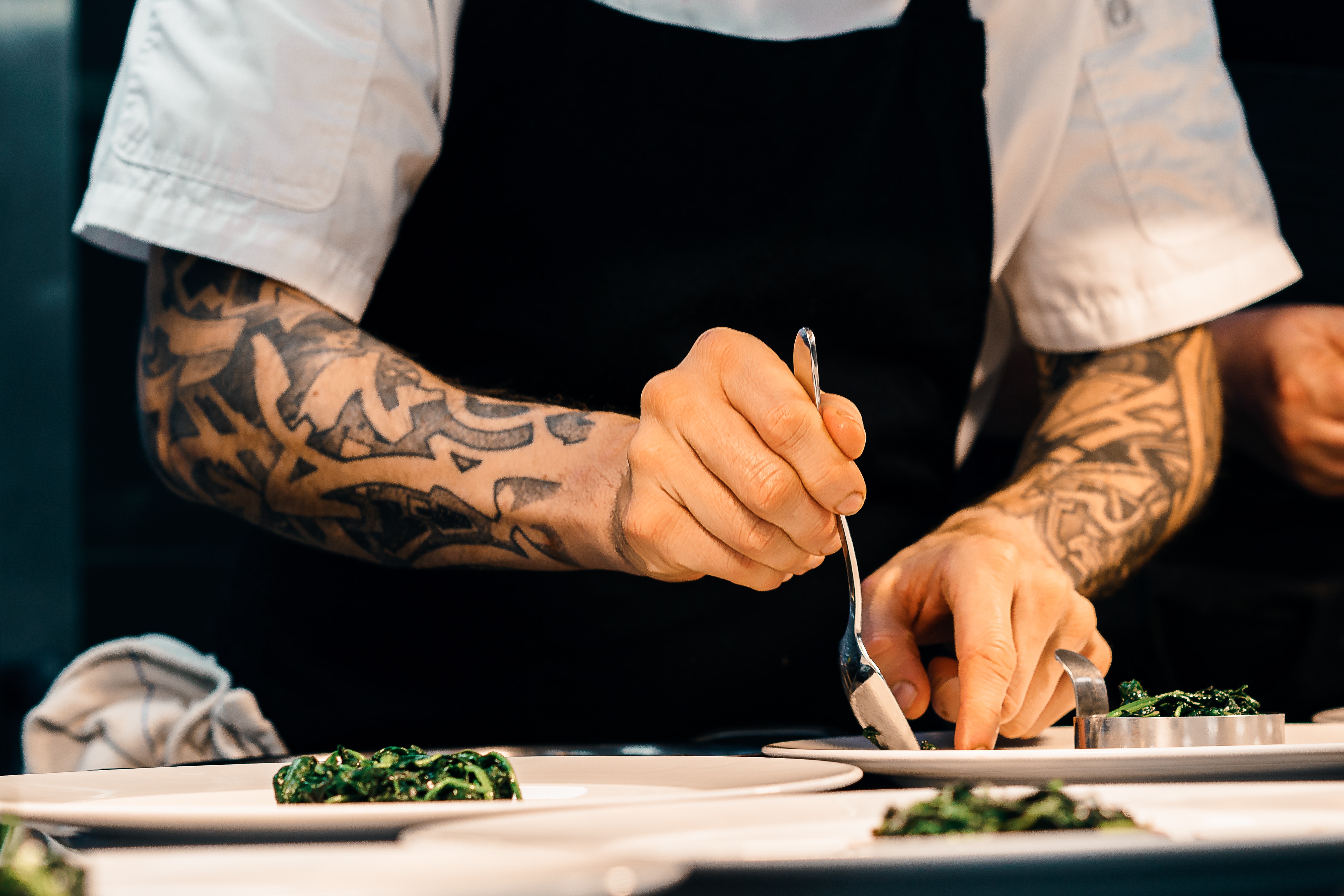 Tweezer cuisine, tattooed chefs and American dyspepsia
