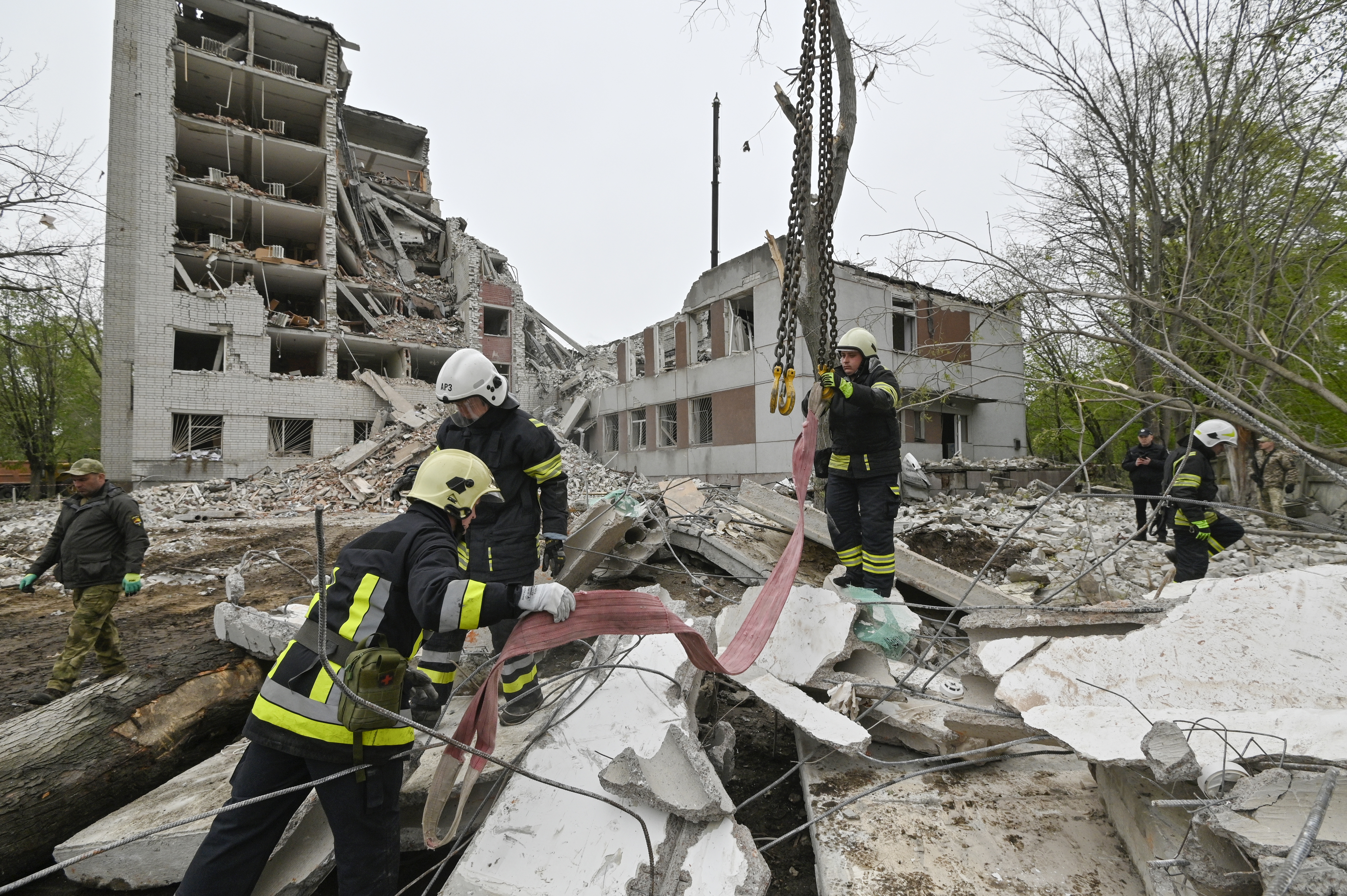 Russian missile strike on Chernihiv kills 17; US Speaker Johnson moves ahead with aid plan
