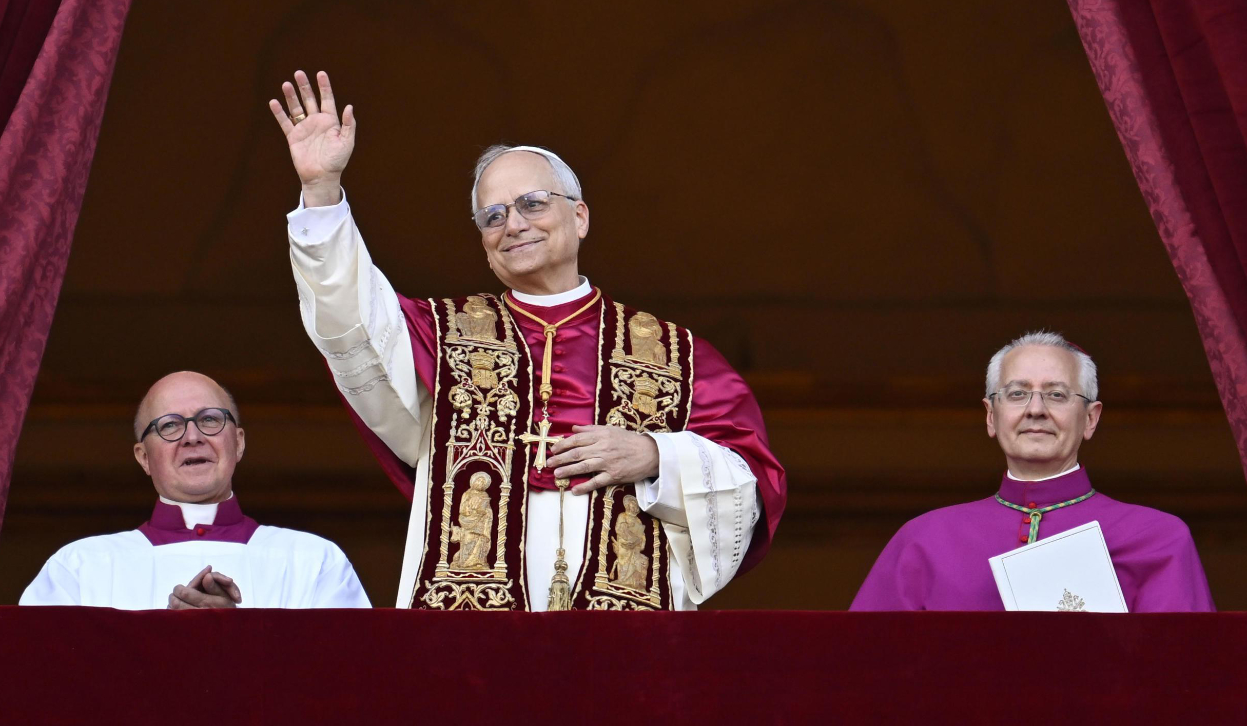 Cardinal Robert Prevost elected Pope Leo XIV after white smoke billows from Sistine Chapel