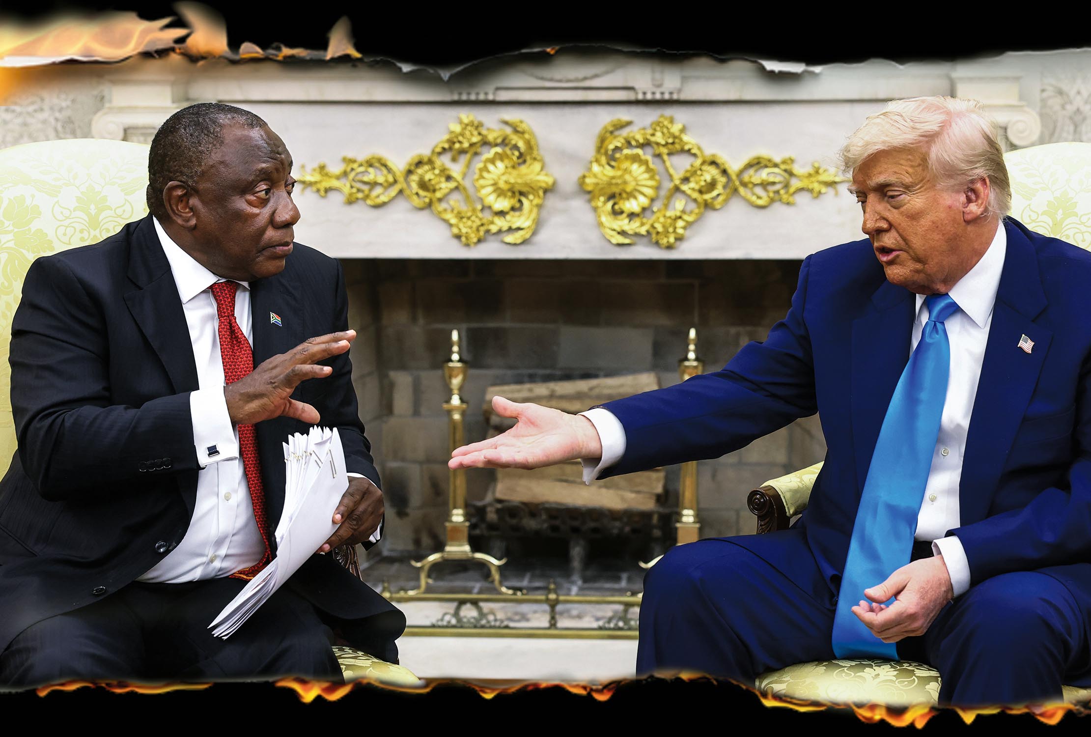 Ramaphosa gets braaied and fed to Trump's Maga at the US-SA Boerewors Summit