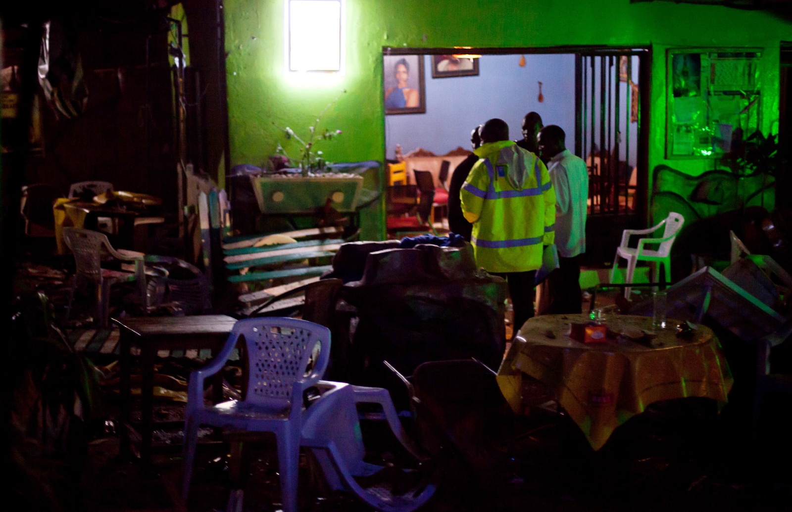 Violence finally strikes the World Cup on the final day - but far away in Uganda instead of SA