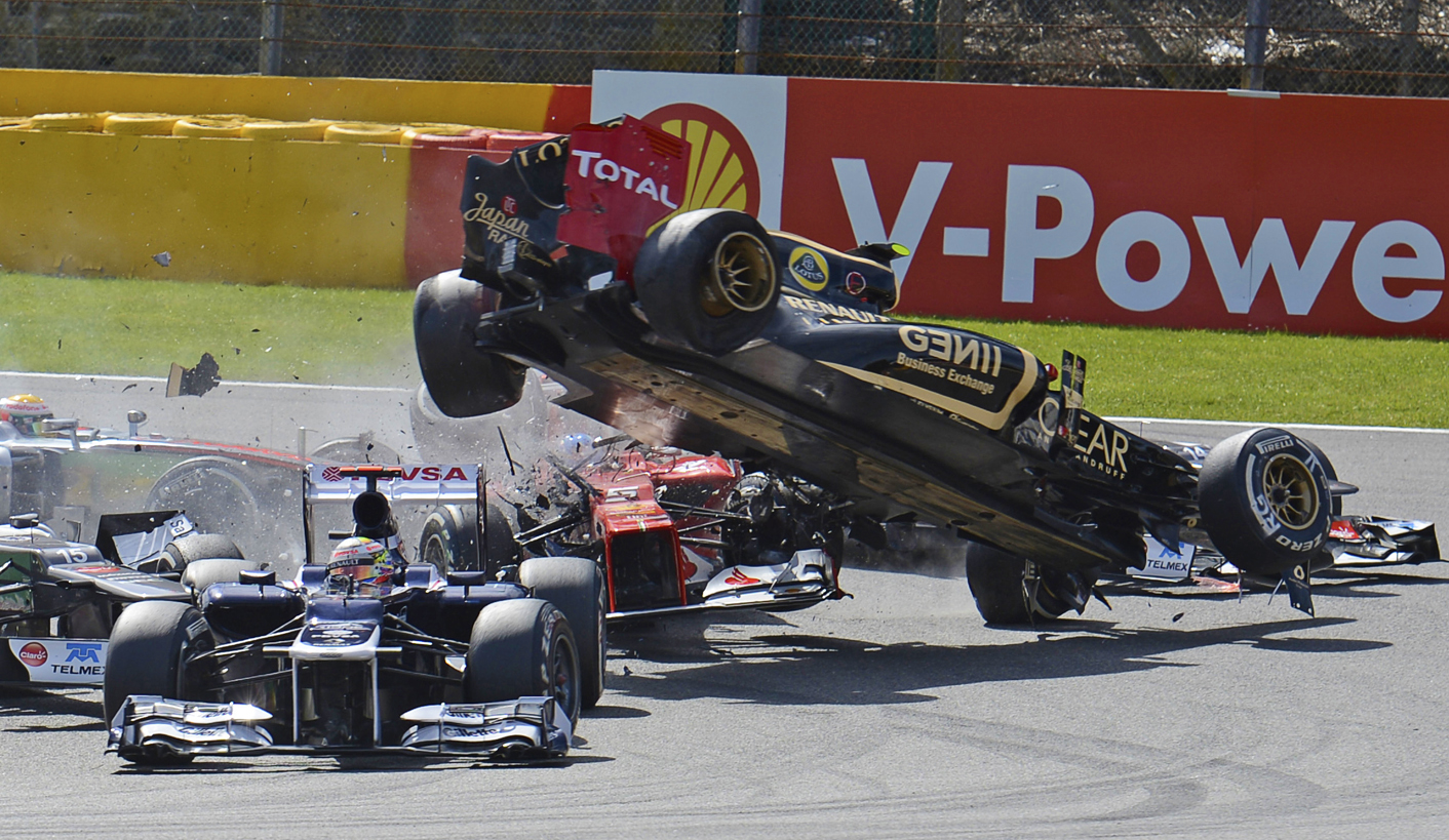 Formula One: Button enjoys Spa win after Alonso crashes