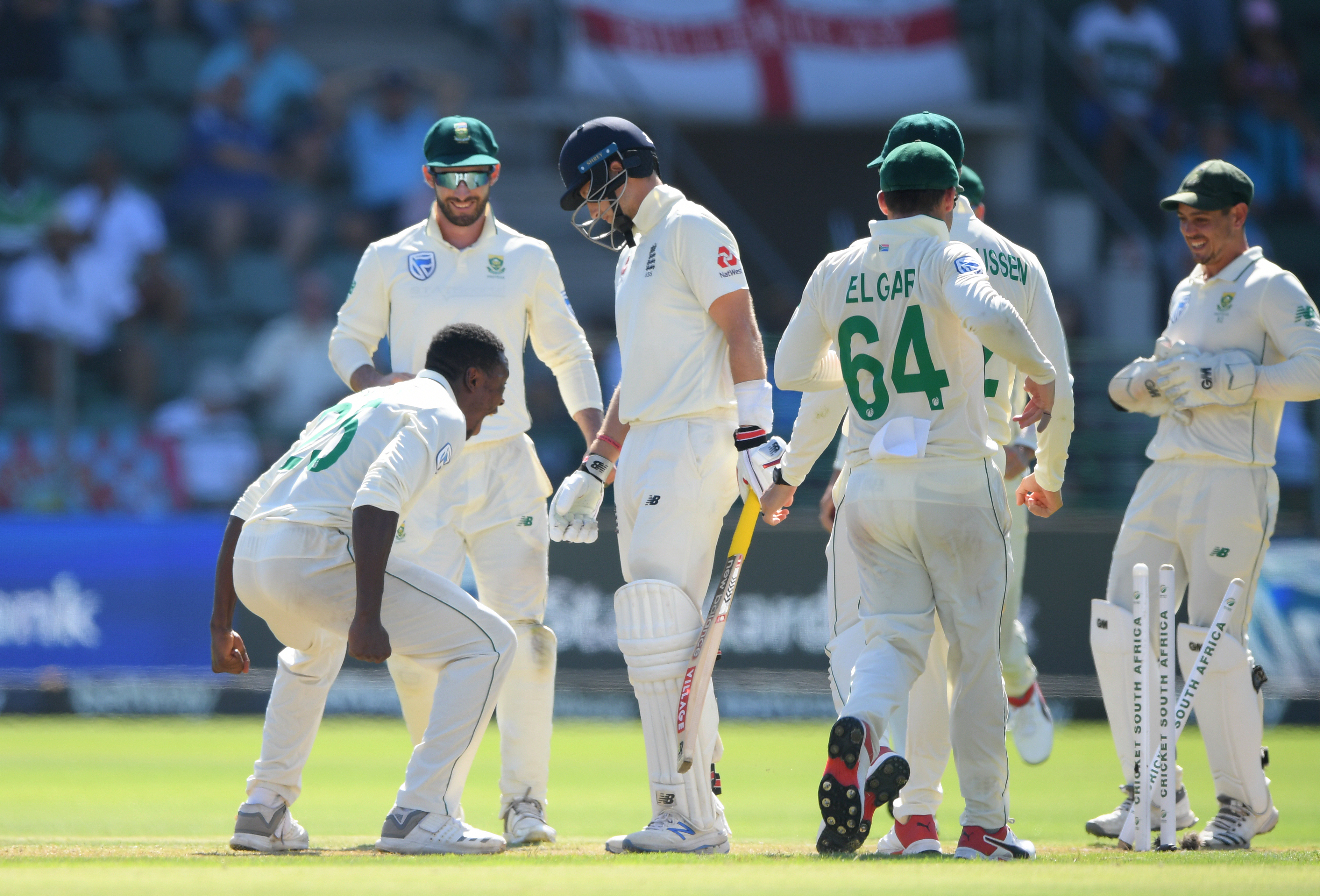 Rabada handed test ban after screaming send-off for England's Root