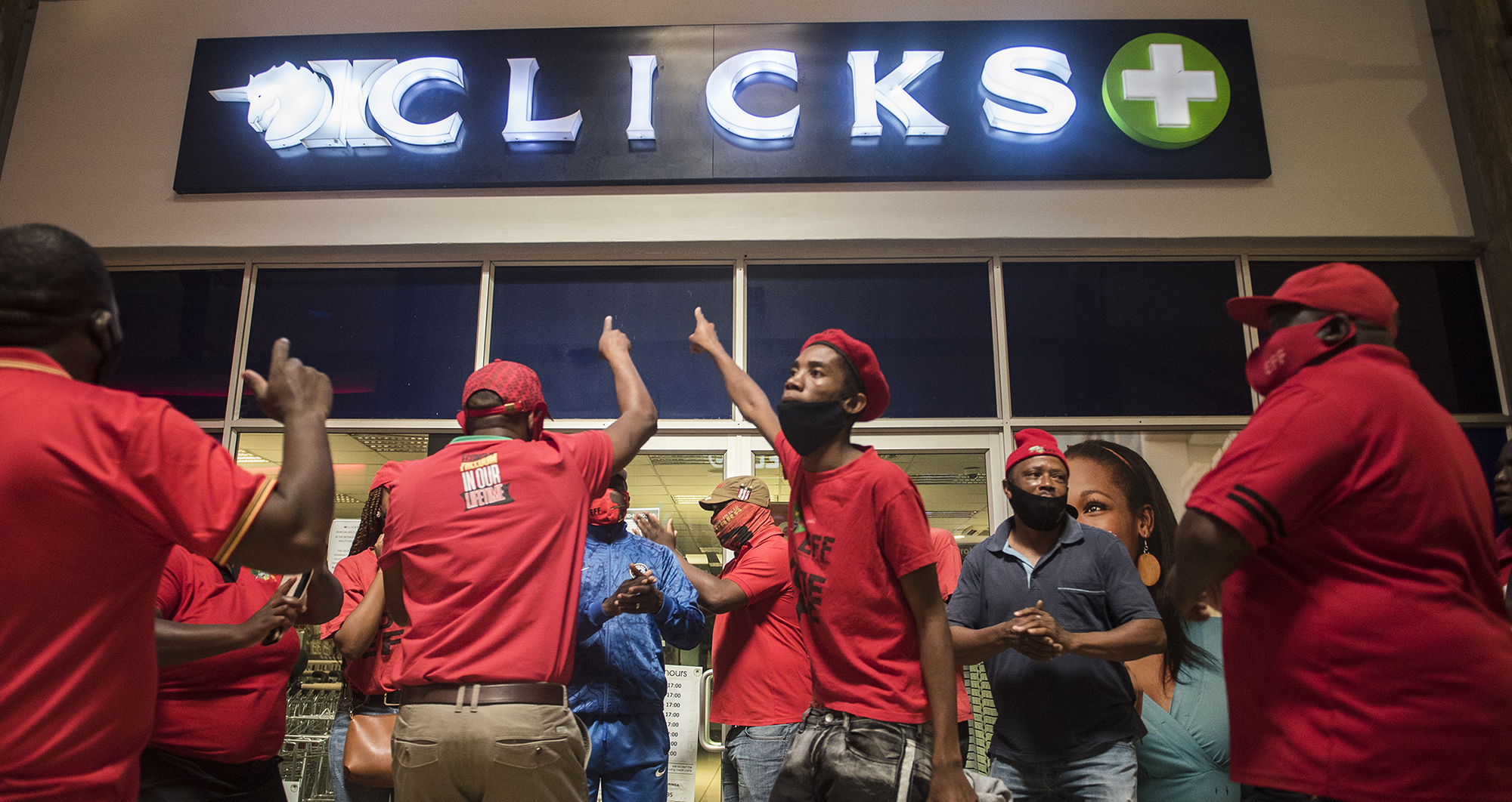 EFF members ‘attack’ Clicks stores after hair advert causes outrage