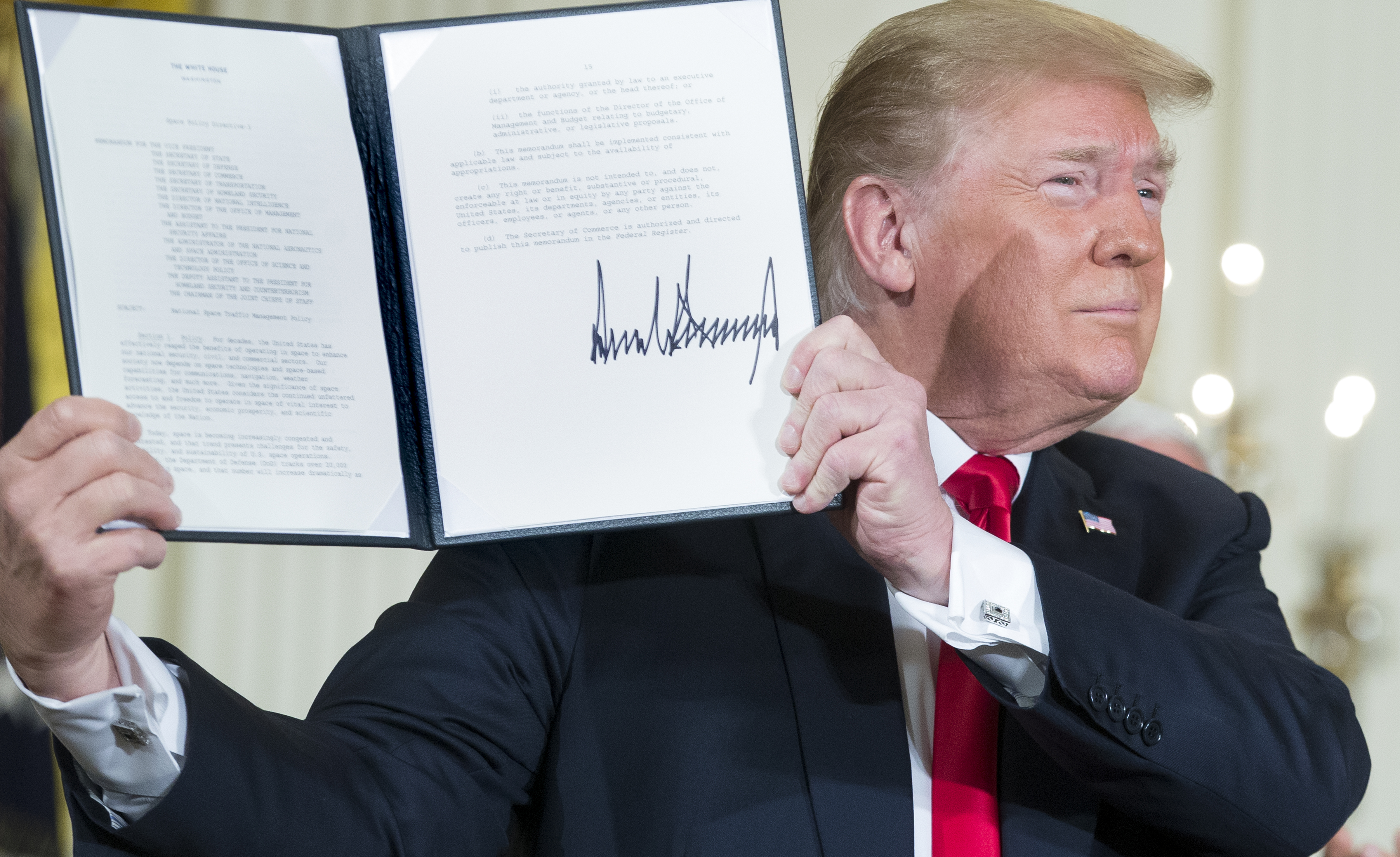 Secret ‘Space Force’ conversation in the White House imagined