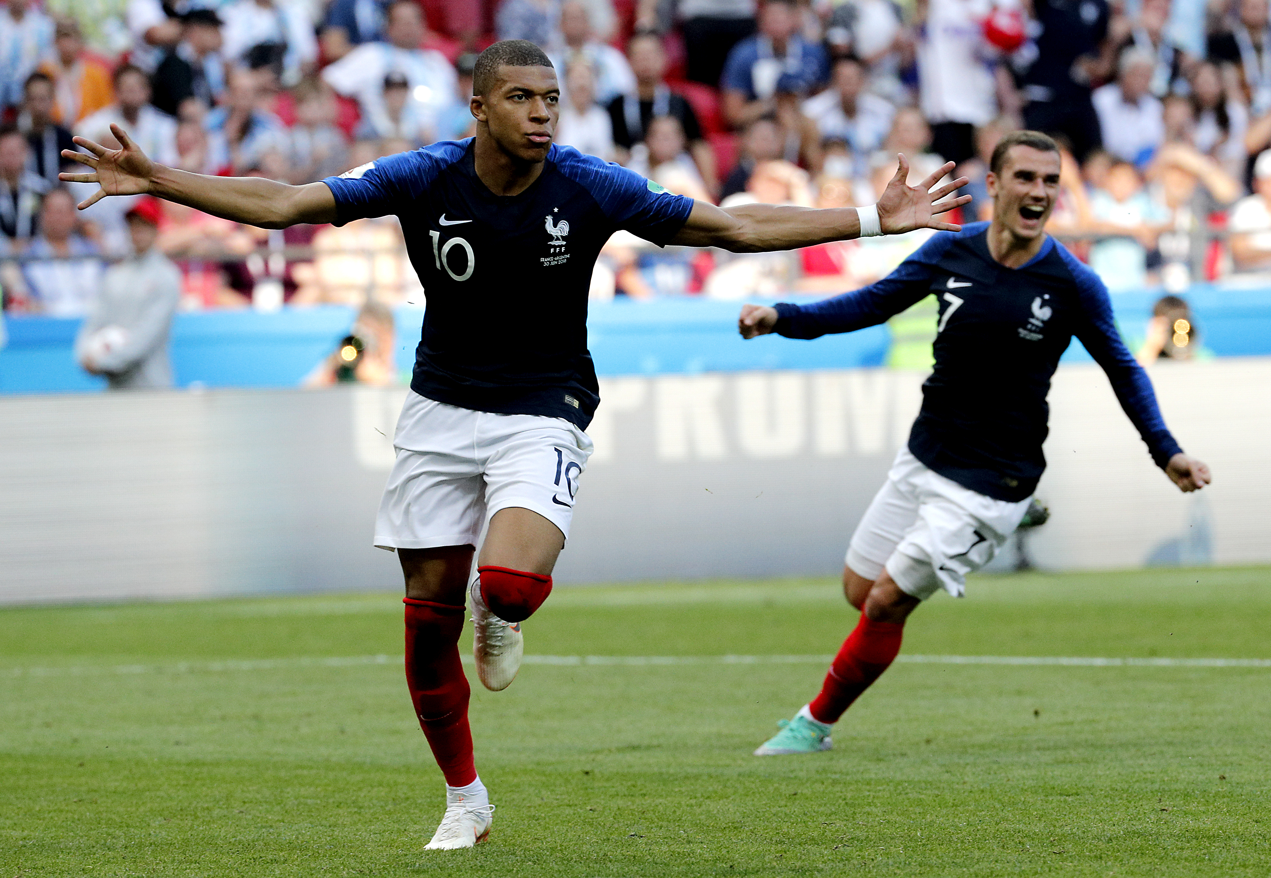 In Pictures: Argentina bow out after Mbappe brace in goal extravaganza