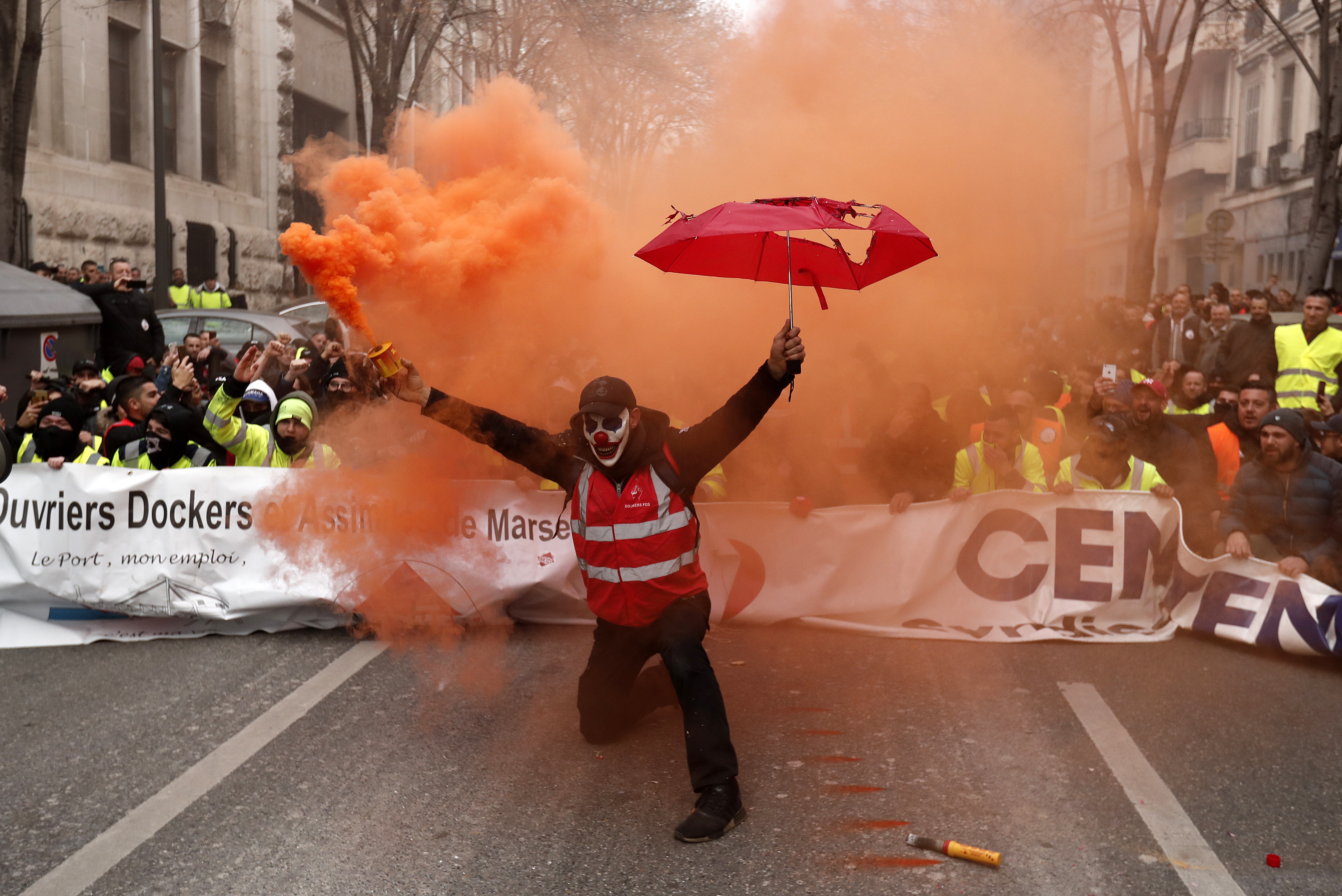 Striking unions cripple France in stand-off with Macron