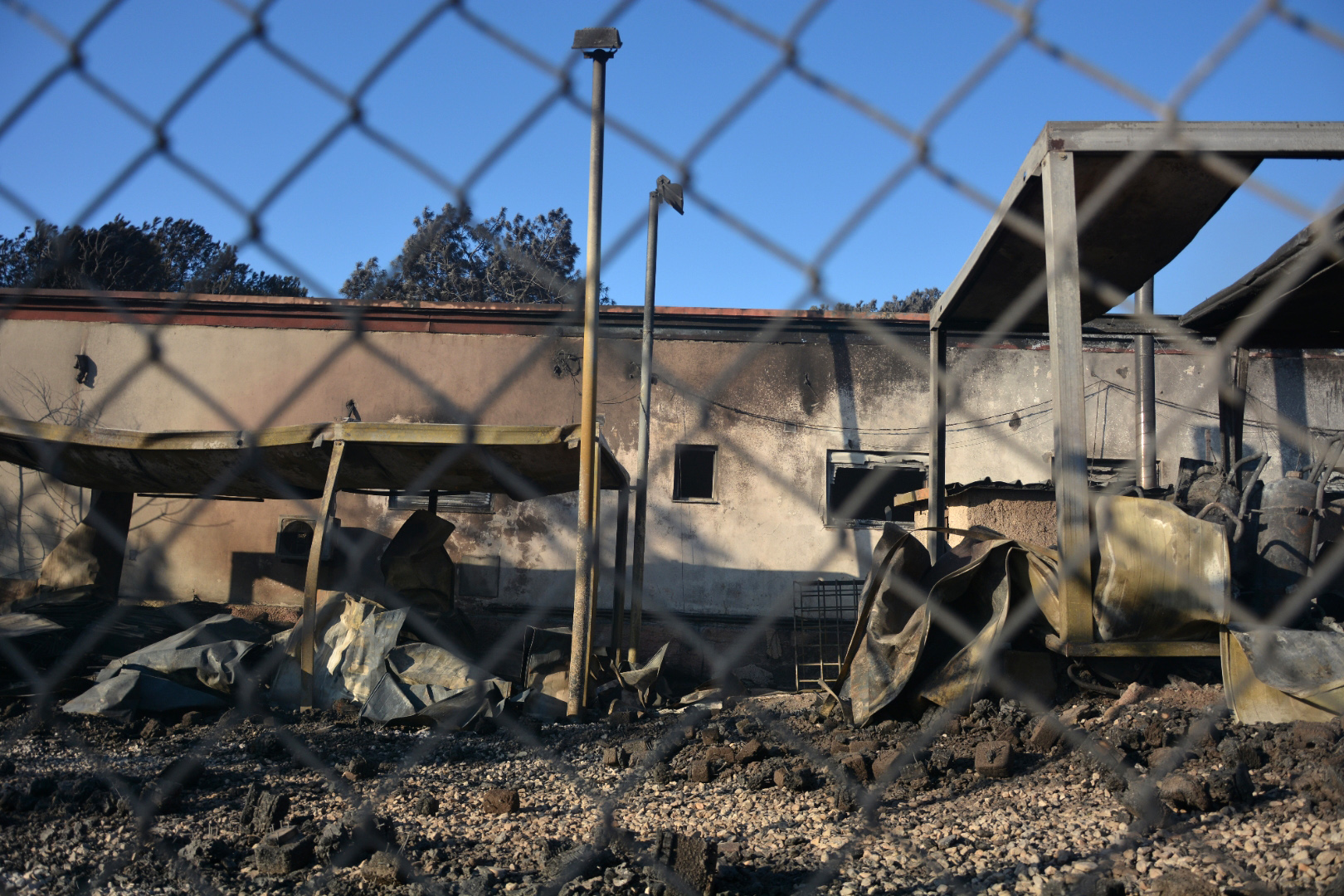 Fire breaks out at Greece's overcrowded Moria refugee camp