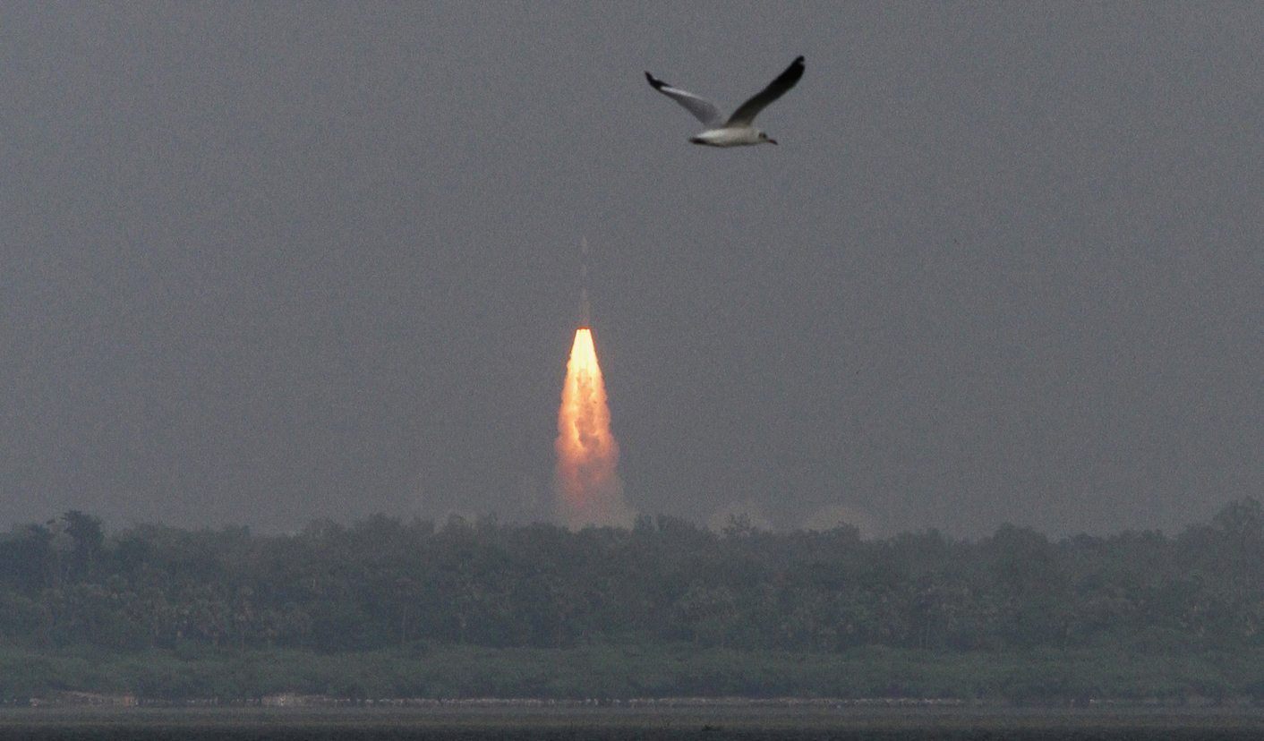 India joins the space age, with a bang