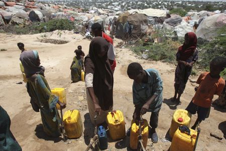 There's water in them African wells