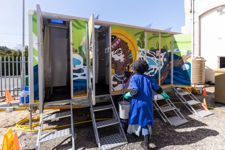 Launch of mobile showers provides splash of dignity for homeless people