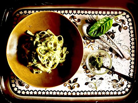 Throwback Thursday: Pesto pasta