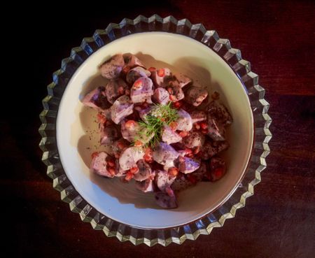 What’s cooking today: Beetroot & pomegranate salad