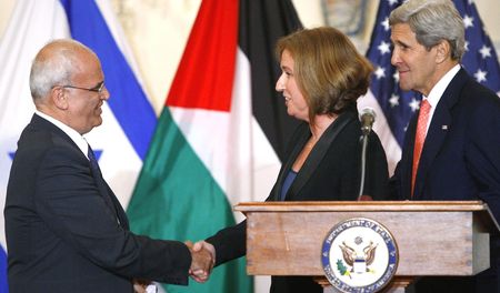Israel, Palestinians strive for peace deal within nine months
