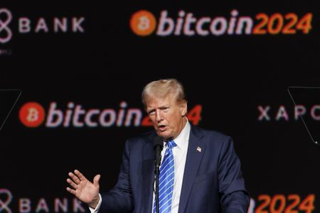 Shares cling to hopes for tariff relief, bitcoin jumps