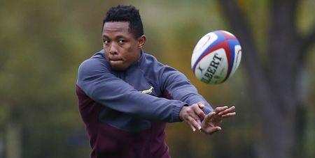 Springbok wing Sbu Nkosi safe and physically unhurt