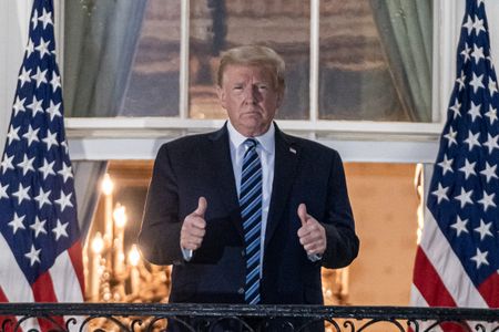 Donald Trump returns to the White House as Covid-19 cases in the official residence continue to rise