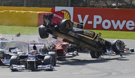 Formula One: Button enjoys Spa win after Alonso crashes