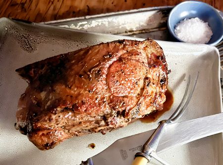 Salt and pepper leg of Karoo lamb, pure simplicity