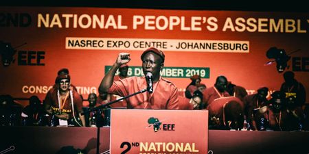 Malema's opening address: A socialist gospel according to the men in red