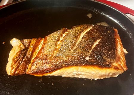 What’s cooking today: Pan-grilled Norwegian salmon