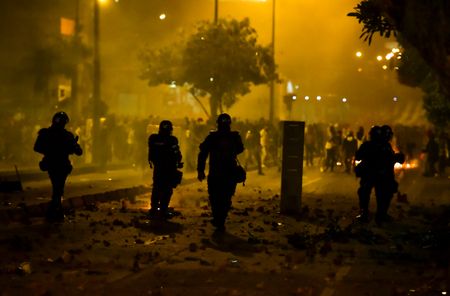 Protesters regroup in Colombian capital for protest against police brutality