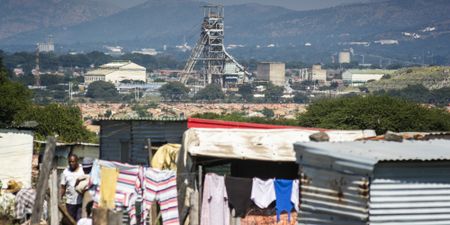 Sinkhole opens up beneath South Africa’s mining industry