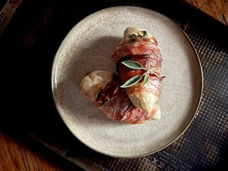 What’s cooking today: Prosciutto-wrapped chicken breasts