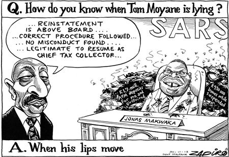 Tom Moyane says so