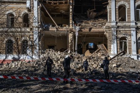 UN halts ships in Black Sea grain corridor; Macron pledges to provide additional air defences