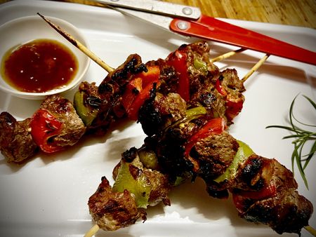 What’s cooking today: Sweet & sour pork sosaties