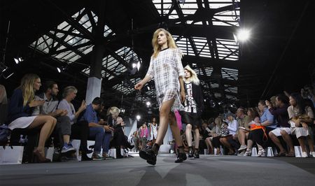 Feminine looks, old Hollywood style feature at NY fashion week