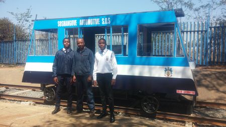 Energy crisis inspires tech school innovators to design solar-powered train - with sockets and a TV screen