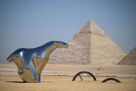 Art installations at the Pyramids of Giza, and more from around the world