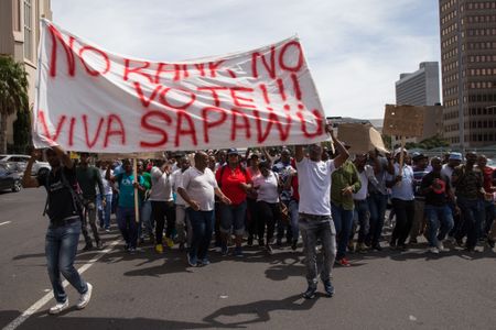 Police officers march to Parliament over promotions