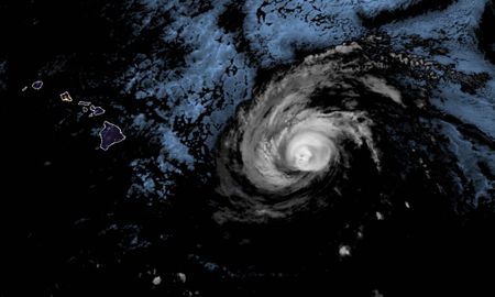 Rare Hawaiian hurricane, packing strong winds and rains, approaches islands